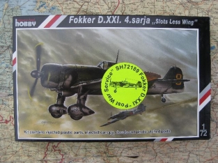 Special Hobby 72189  Fokker D.XXI 